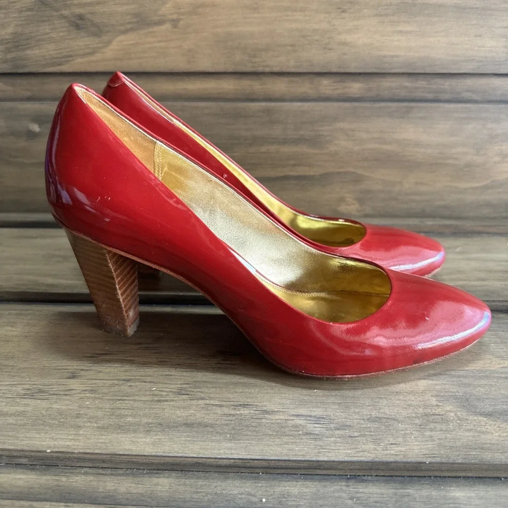 Coach‎ Sheri Pumps Heels Patent Leather Hot Pink Womens - Size 8.5 B